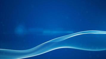 Blue Color Digital Particles Wave Flow With Bokeh, Digital cyberspace abstract background photo