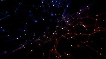 Abstract futuristic with line and dots connect. Technology digital network connection background concept photo