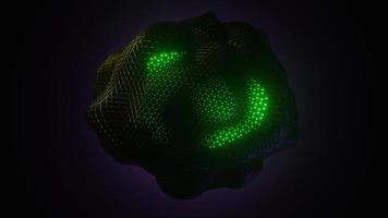 Abstract dark matter and inner glow geometric pattern  background photo