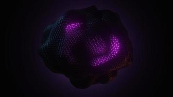 Abstract dark matter and inner glow geometric pattern  background photo