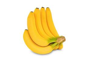 Bunch of bananas isolated on white background photo