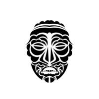 Tiki mask. Maori or polynesia pattern. Good for prints, t-shirts, phone cases, and tattoos. Isolated. Vector