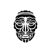 Tiki mask. Maori or polynesia pattern. Good for prints, t-shirts, phone cases, and tattoos. Isolated. Vector