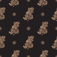 Seamless pattern with damask element. Good for backgrounds and prints. Vector illustration.