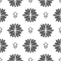 Seamless pattern with lotuses in simple style. Good for backgrounds, prints, apparel and textiles. illustration. vector