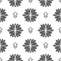 Seamless pattern with lotuses in simple style. Good for backgrounds, prints, apparel and textiles. Vector illustration.