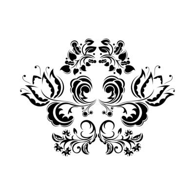 Victorian style. Ornate element for design and place for text. Ornamental patterns for wedding invitations, birthday and greeting cards.