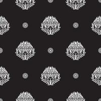 Seamless pattern with the face of an eagle. Good covers, fabrics, postcards and printing. Vector illustration.