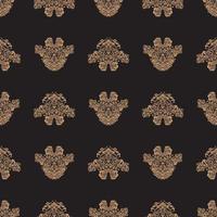 Seamless pattern with damask element. Good covers, fabrics, postcards and printing. Vector illustration.