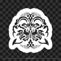 Luxurious monogram print in baroque style. Vector illustration