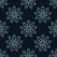 Seamless pattern of winter snowflakes. Good for covers, fabrics, postcards and printing. vector
