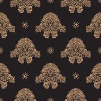 Seamless pattern with damask element. Good for clothing and textiles. Vector illustration.