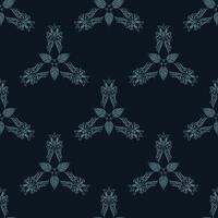 Seamless pattern of winter snowflakes. Good for garments, textiles, backgrounds and prints. vector