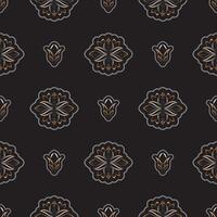 Seamless pattern with lotuses. Expensive and luxurious style. Good for clothing and textiles. Vector