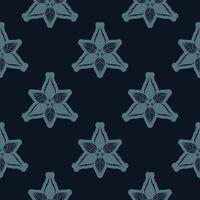 Seamless pattern of winter snowflakes. Good for backgrounds and prints. Vector illustration.