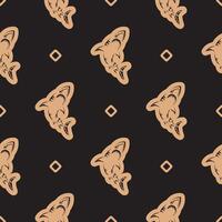 Seamless dark pattern with sharks. Good for mural wallpaper, fabric, postcards and printing. vector
