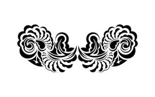 Retro monograms in baroque style. Isolated. Vector illustration