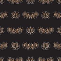 Seamless dark pattern with monograms in the Baroque style. Good for menus, postcards, wallpaper and fabric. Vector