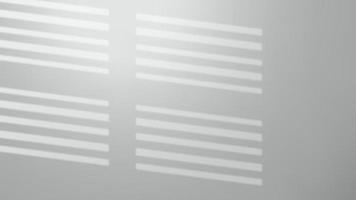 Window Shadow on White Empty Wall, Realistic Mockup, Vector Illustration