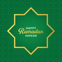 Happy Ramadan Kareem Square Banner with Pattern Background Suitable for Social Media Post, Poster, and Template vector