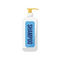Shampoo Bottle Flat Illustration. Clean Icon Design Element on Isolated White Background
