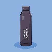Water Bottle Vector Icon Illustration. Sport Water Container Vector. Flat Cartoon Style Suitable for Web Landing Page, Banner, Flyer, Sticker, Wallpaper, Background