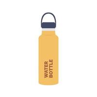 Water Bottle Flat Illustration. Clean Icon Design Element on Isolated White Background vector