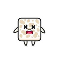 the dead tempeh mascot character vector