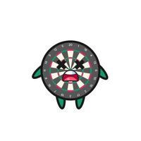 the dead dart board mascot character vector