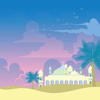 Mosque in the Afternoon vector