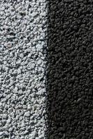 New asphalt texture with white dashed line photo