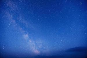 fantastic winter meteor shower and the snow-capped mountains. photo