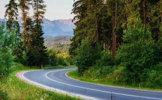 road in mountains photo