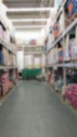 Store, shopping mall defocused blurred background. photo