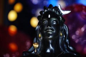 estatua de aadi yogi, imagen de shiv ji foto