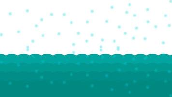 funny simple sea scenery with snow splatter for texture and presentation background template photo