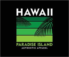 diseño de camiseta de vector de verano de hawaii para imprimir