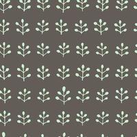 Vector seamless surface pattern dsign. Many leaves, branches, herbs, dots, triangles. Floral spring design for printing on paper, fabric, cards. Natural background for social media blog post, banners