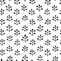 Vector seamless surface pattern dsign. Many leaves, branches, herbs, dots, triangles. Floral spring design for printing on paper, fabric, cards. Natural background for social media blog post, banners