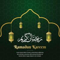 ramadan kareem greeting background template vector