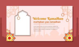 ramadan kareem greeting background template vector