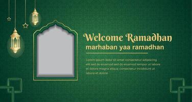 ramadan kareem greeting background template vector