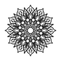 Hand drawn mandala. decoration in ethnic oriental  doodle ornament. vector