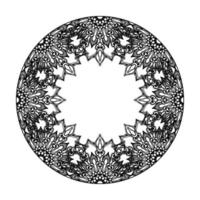 Vector round abstract circle. Mandala style.