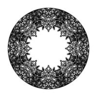 Vector round abstract circle. Mandala style.