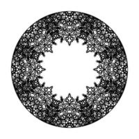 Vector round abstract circle. Mandala style.