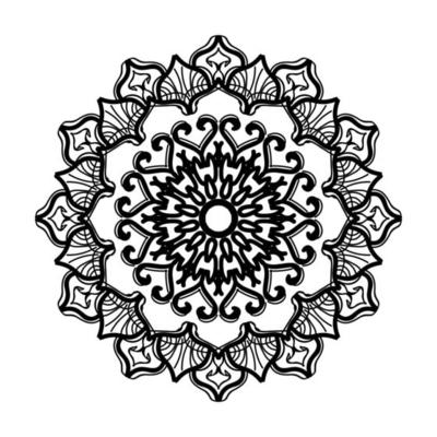 Hand drawn mandala. decoration in ethnic oriental  doodle ornament.