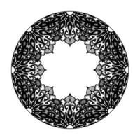 Vector round abstract circle. Mandala style.