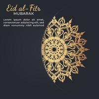 ilustración de celebración de eid mubarak. vector