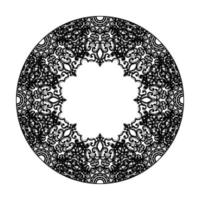 Vector round abstract circle. Mandala style.